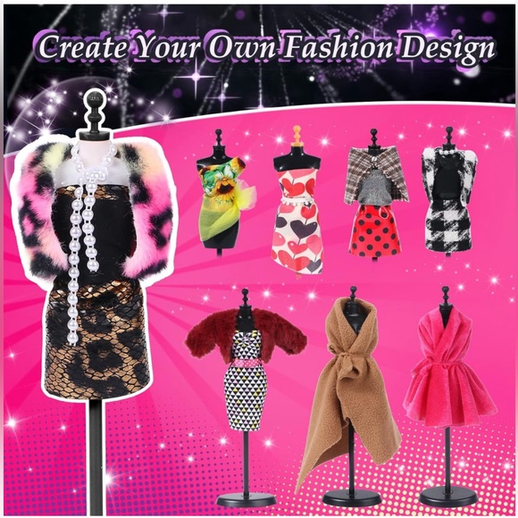 Lorfancy 400+ Fashion Design Kit For Kids - Picture 4 of 9